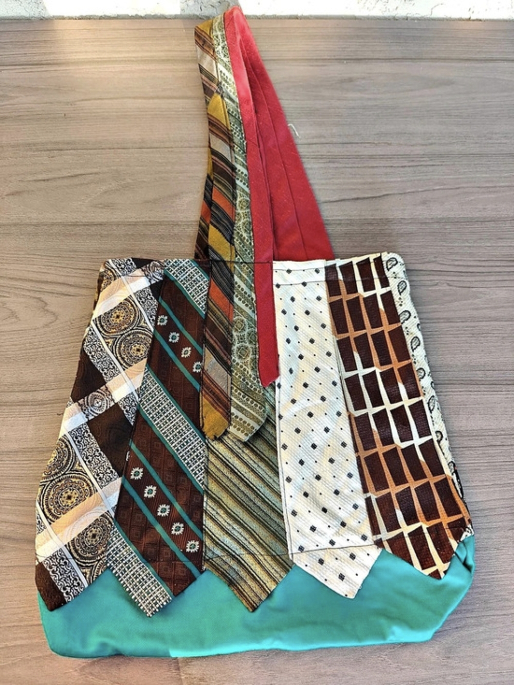 One of Kind Hand Made Multitie embroidery shoulder bag